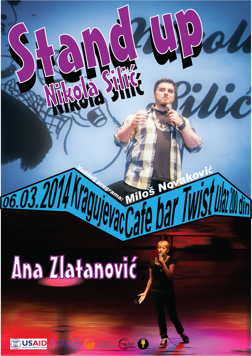 Вече стендап комедије – Александар Перишић Стендап комедија – Никола Силић и Ана Златановић