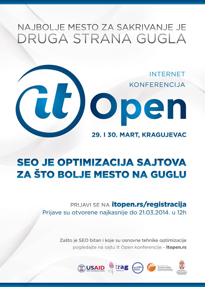 Други круг пријава за учешће на ИТ Опен 2014 Други круг пријава за учешће на ИТ Опен 2014