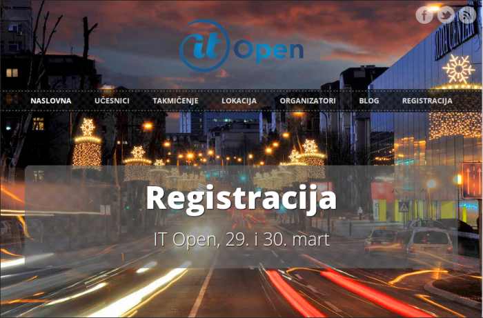 Пријава за учешће на ИТ Опен 2014 Пријава за учешће на ИТ Опен 2014